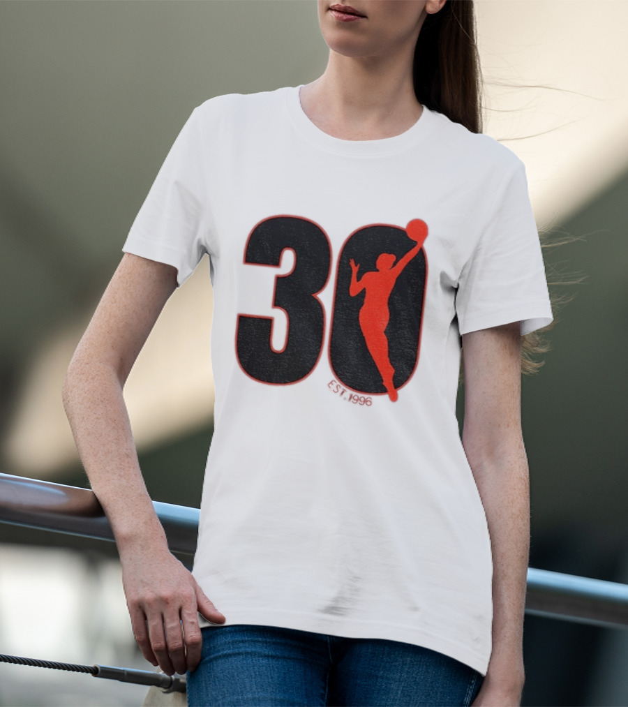 WNBA 30th Anniversary 1996 Basketball Player T-Shirt