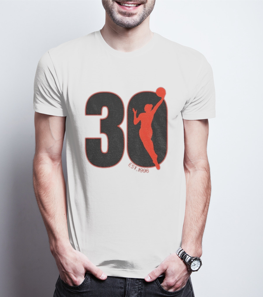 WNBA 30th Anniversary 1996 Basketball Player T-Shirt