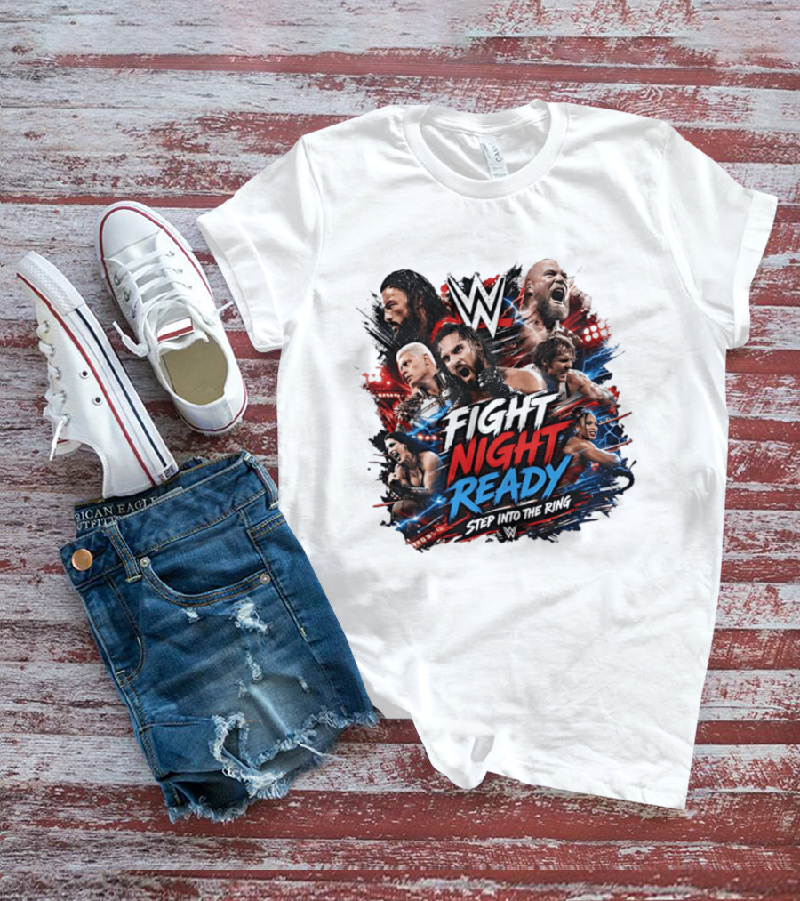 WWE Fight Night Ready Step Into The Ring SummerSlam Superstars T-Shirt