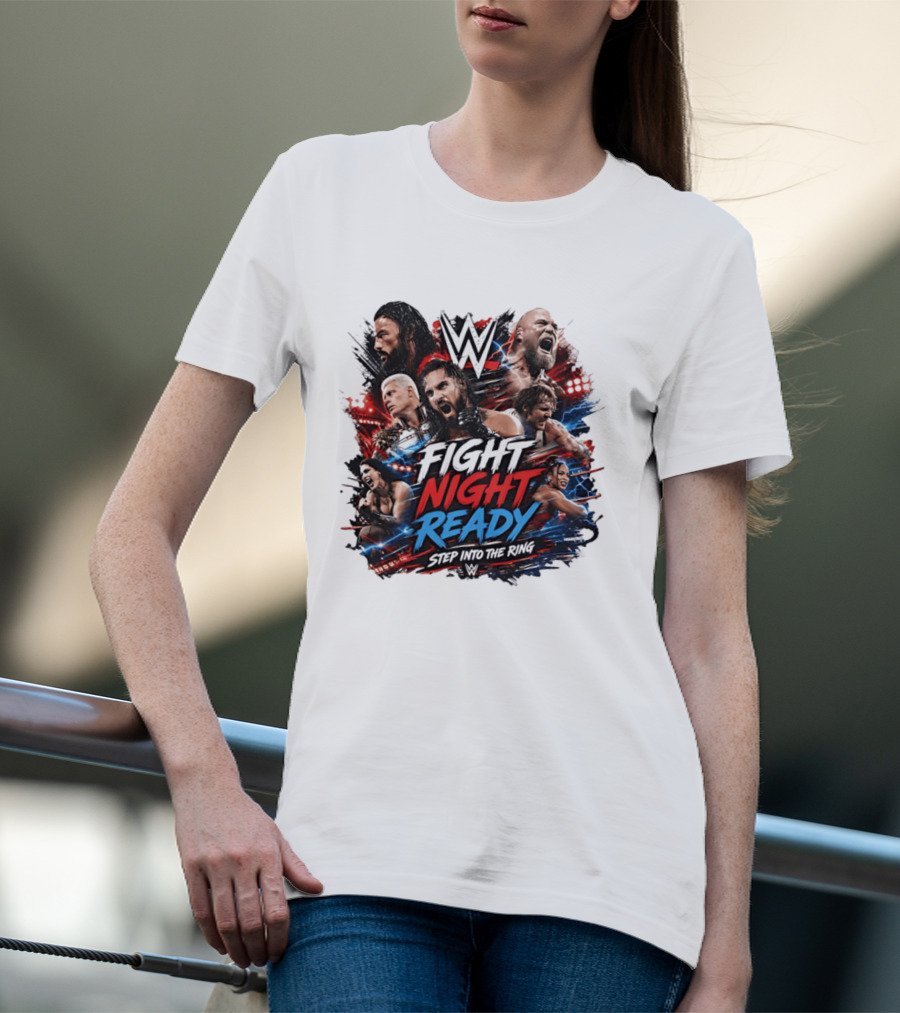 WWE Fight Night Ready Step Into The Ring SummerSlam Superstars T-Shirt