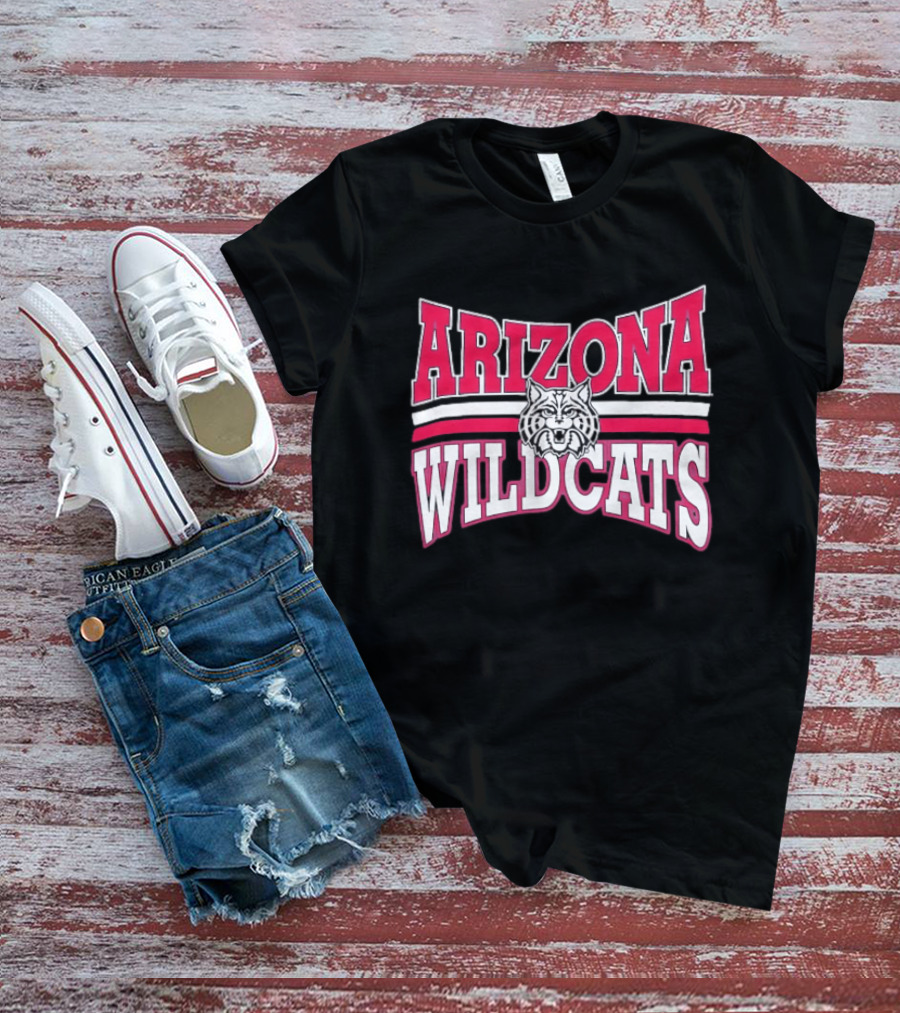 Arizona Wildcats NCAA Head Red White Stripes T-Shirt