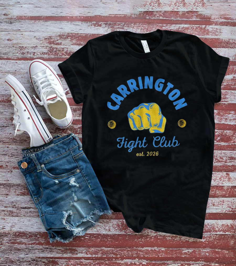Carrington Fight Club Est 2026 Fist Basketball T-Shirt