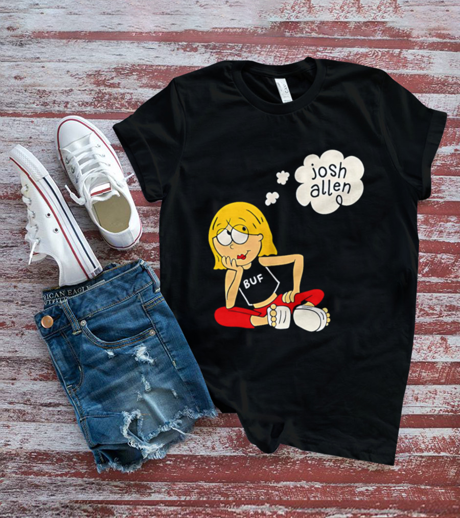 Lizzie McGuire BUF Josh Allen Dreaming Cartoon T-Shirt