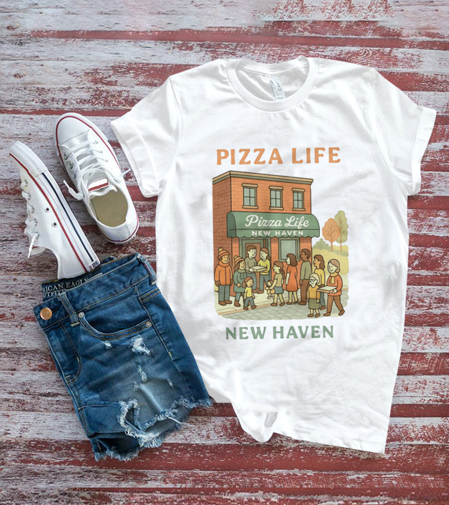 Pizza Life New Haven Family Gathering At Pizzeria T-Shirt