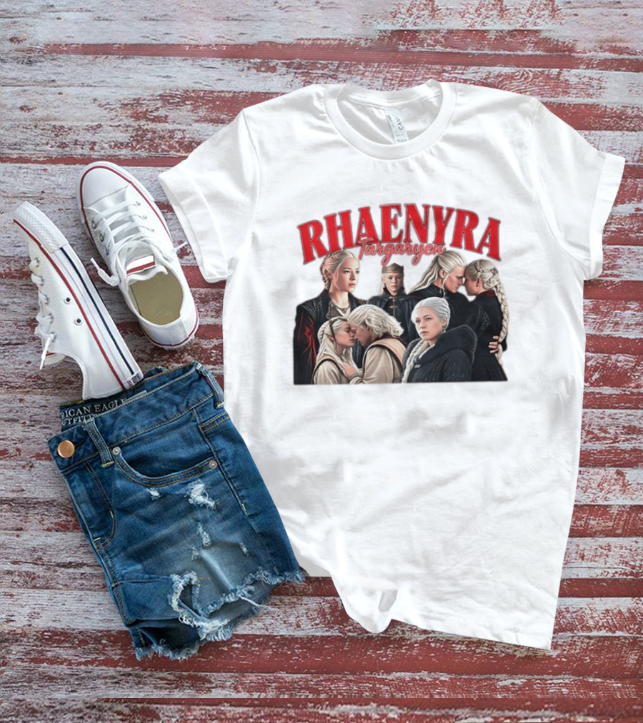 Rhaenyra Targaryen Photo Collage Bootleg Portraits T-Shirt