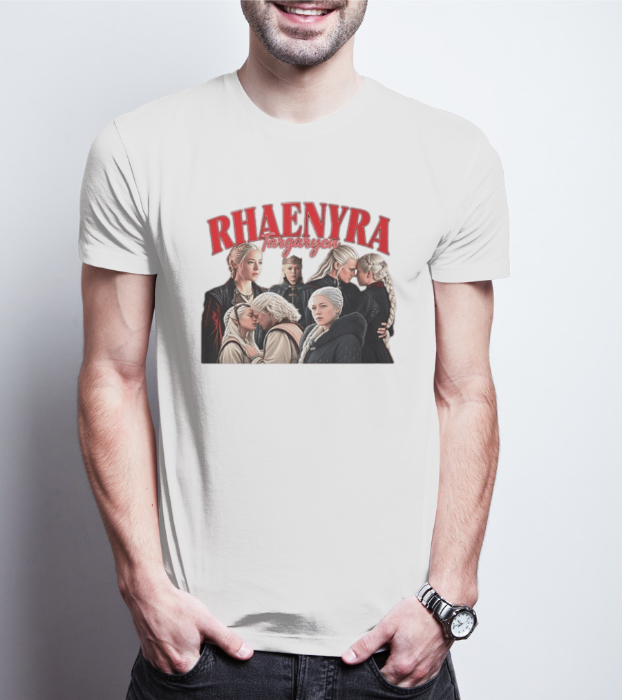 Rhaenyra Targaryen Photo Collage Bootleg Portraits T-Shirt