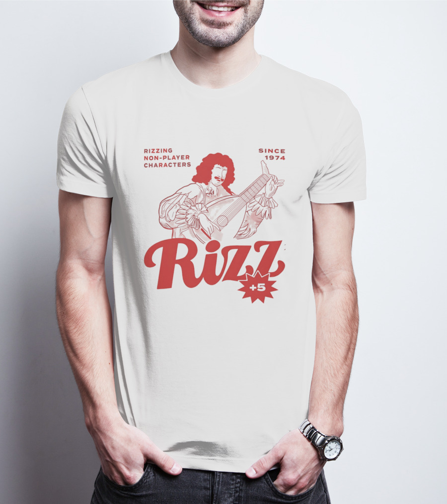 Rizzing Non Player Characters Since 1974 Rizz +5 Bard T-Shirt