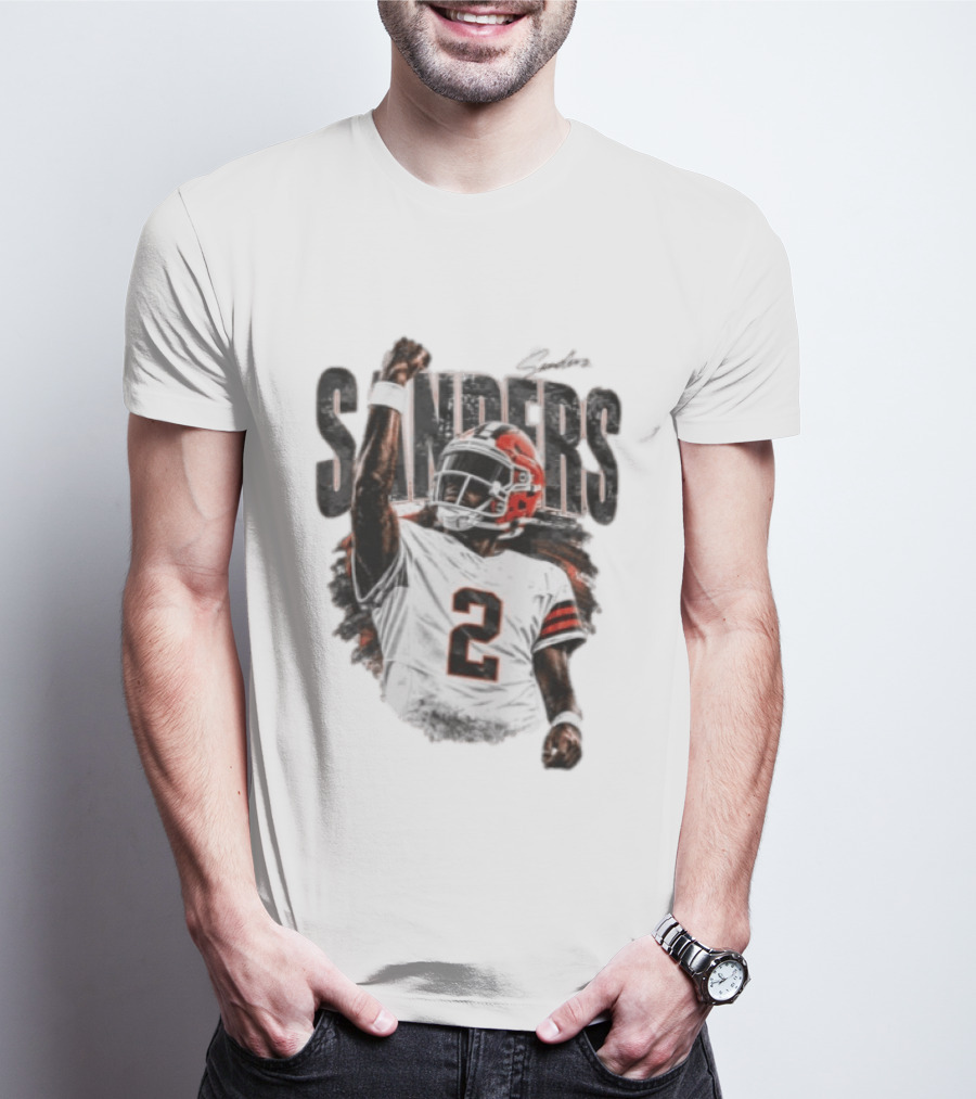 Sanders 2 Colorado Buffaloes Jersey Football Player T-Shirt