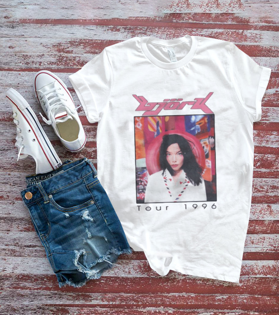 Björk Tour 1996 Post Icelandic Singer T-Shirt