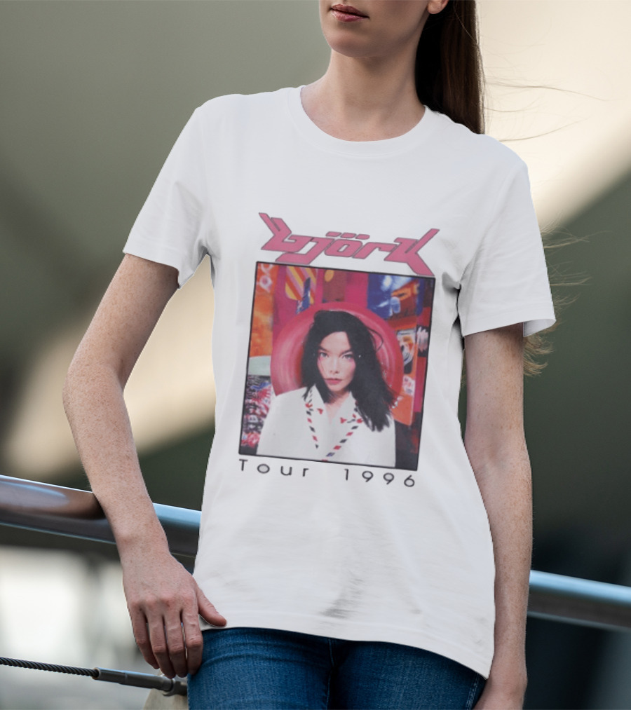 Björk Tour 1996 Post Icelandic Singer T-Shirt