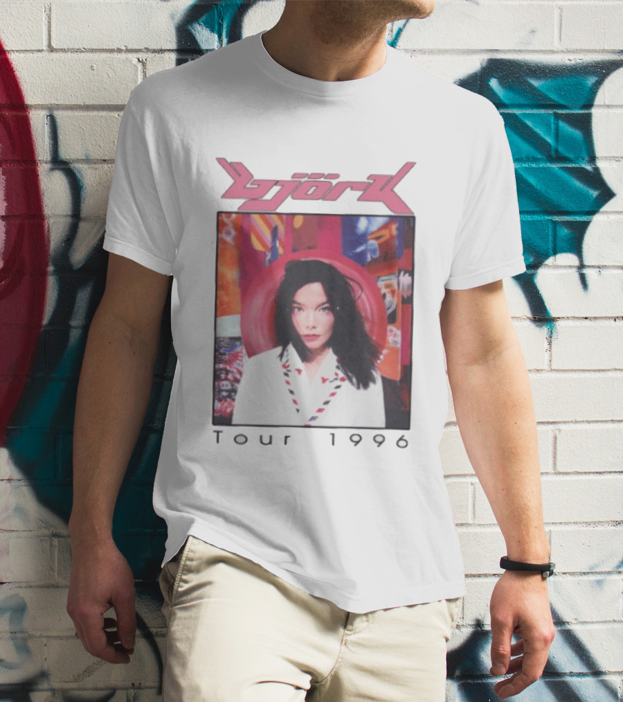 Björk Tour 1996 Post Icelandic Singer T-Shirt