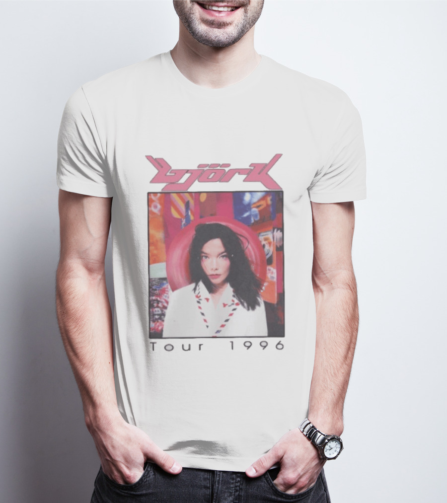 Björk Tour 1996 Post Icelandic Singer T-Shirt