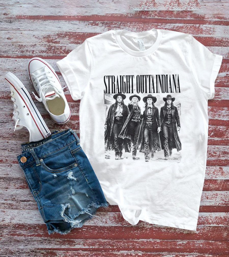 Straight Outta Indiana Cunningham Caitlin Clark Feverstone T-Shirt