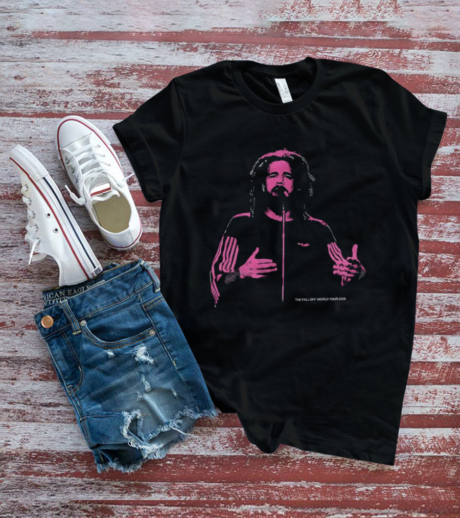 J. Cole The Fall Off World Tour 2026 Pink T-Shirt
