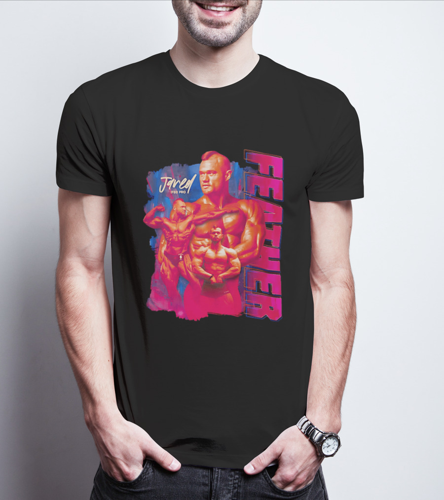 Jared Feather IFBB Pro Bodybuilding Champion Bold Visual T-Shirt