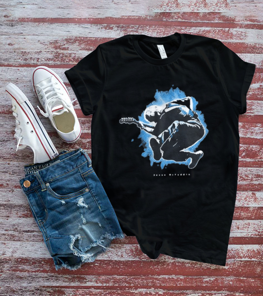 Jesse Mcfaddin Guitarist Blue Splash T-Shirt