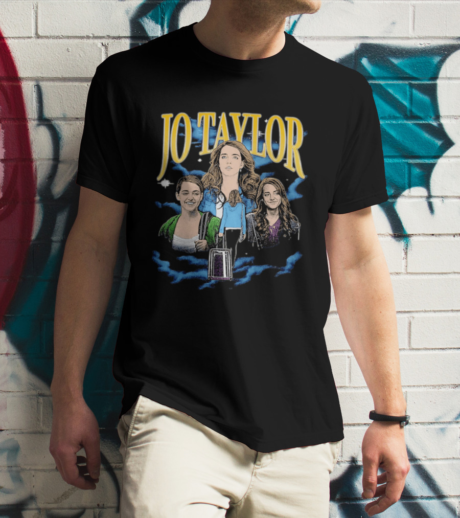 Jo Taylor Collage With Scenes And Luggage T-Shirt