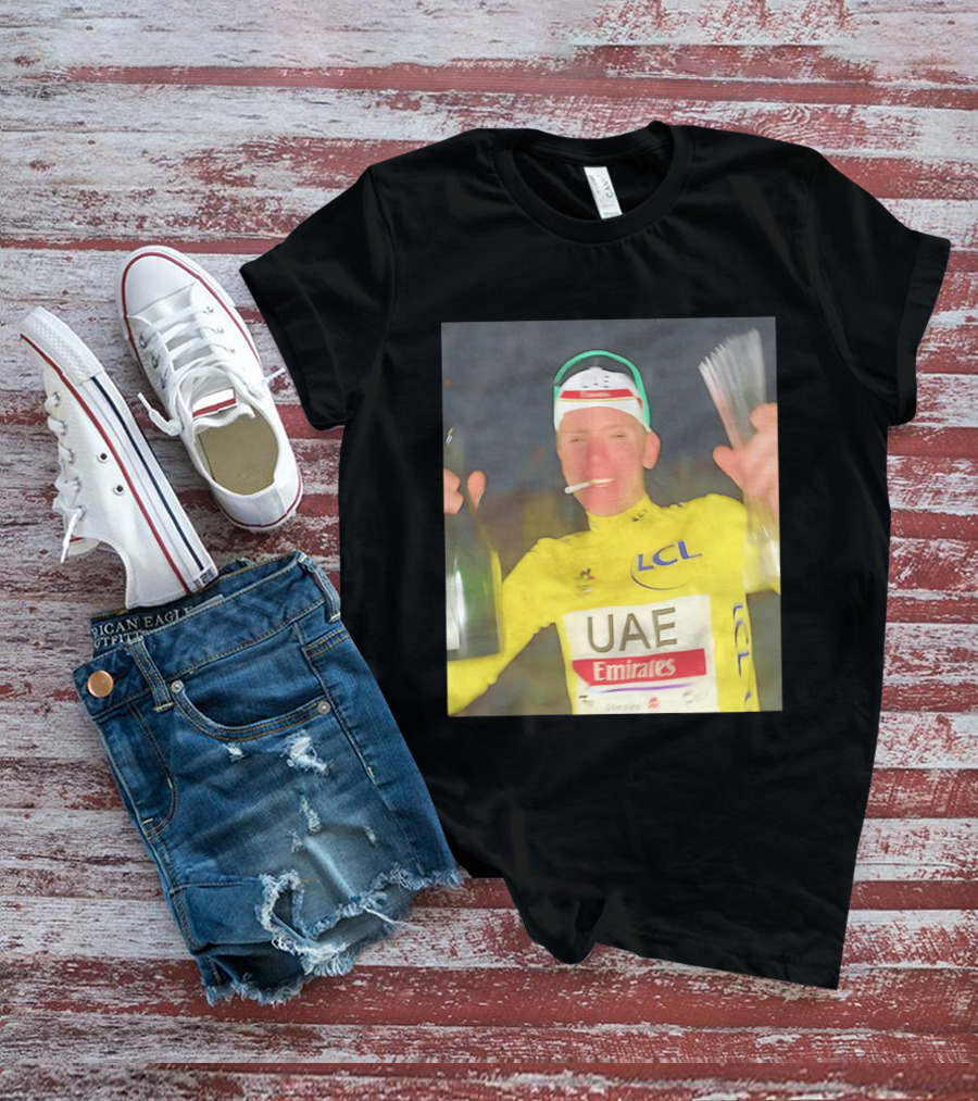 UAE Emirates LCL Tour De France Winner Celebrating T-Shirt