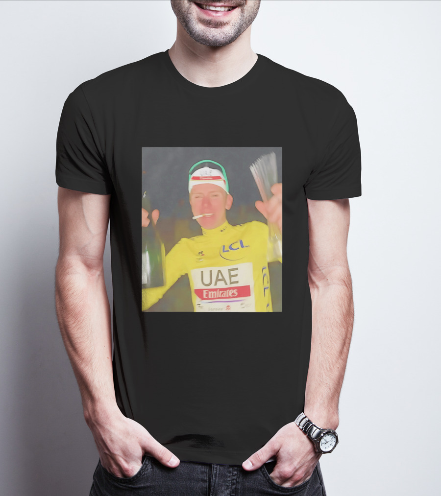 UAE Emirates LCL Tour De France Winner Celebrating T-Shirt