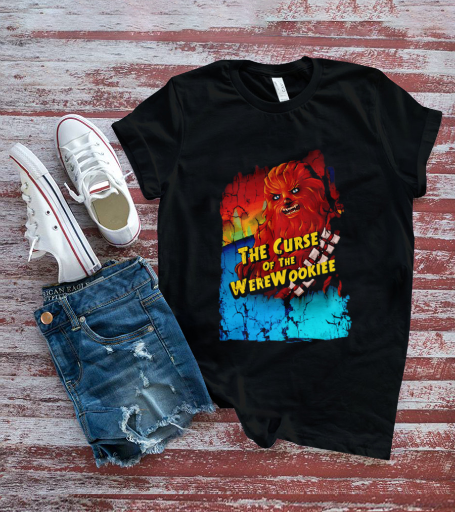 The Curse Of The WereWookiee Retro Horror Monster Mashup T-Shirt