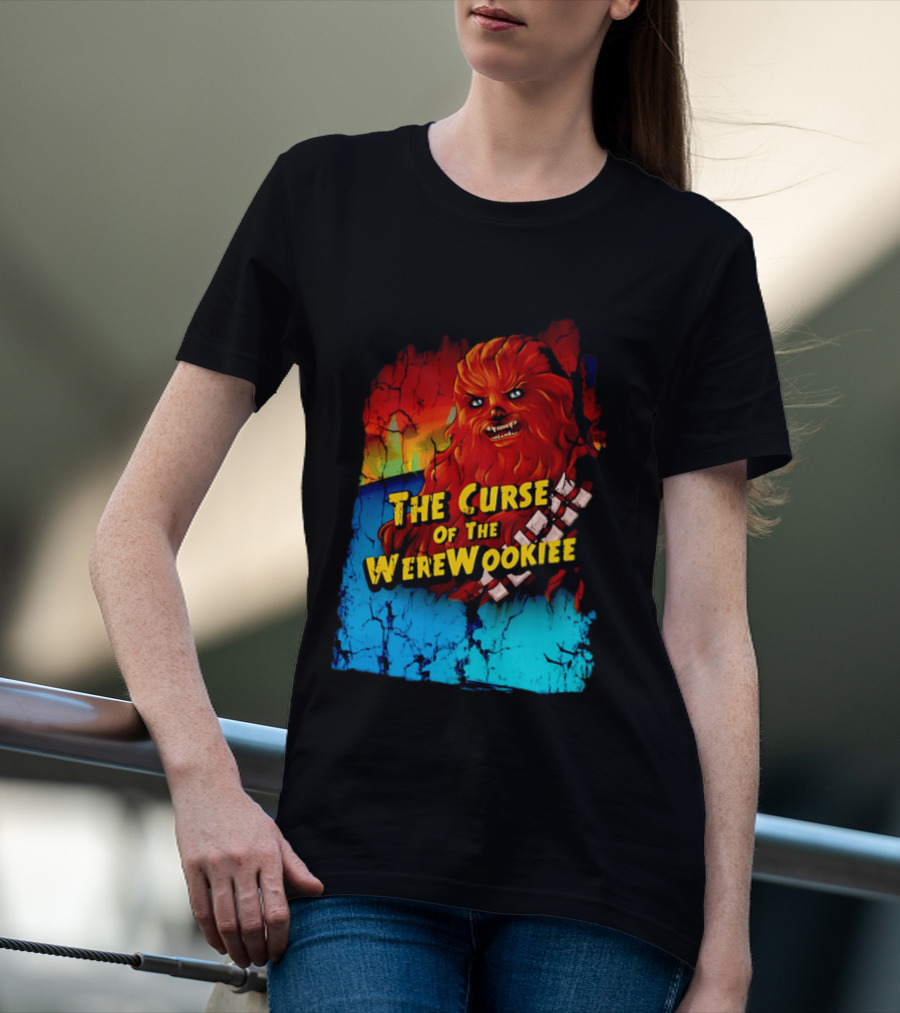 The Curse Of The WereWookiee Retro Horror Monster Mashup T-Shirt