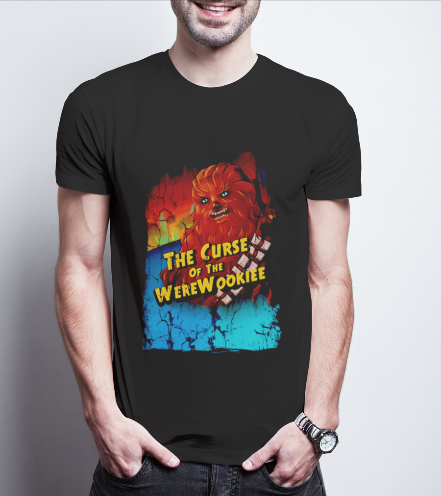 The Curse Of The WereWookiee Retro Horror Monster Mashup T-Shirt