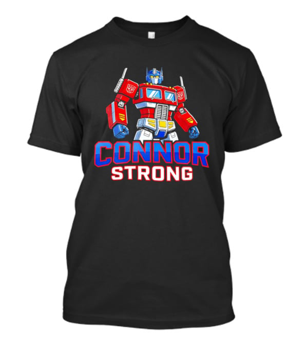 Connor Strong Transformers Optimus Prime Robot Cartoon T-Shirt