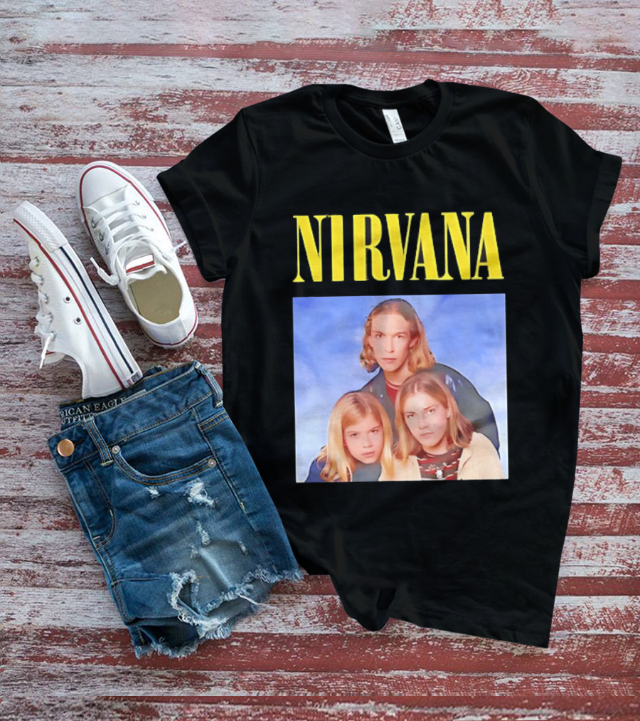 Nirvana Hanson Trio Blue Cloud Bootleg T-Shirt