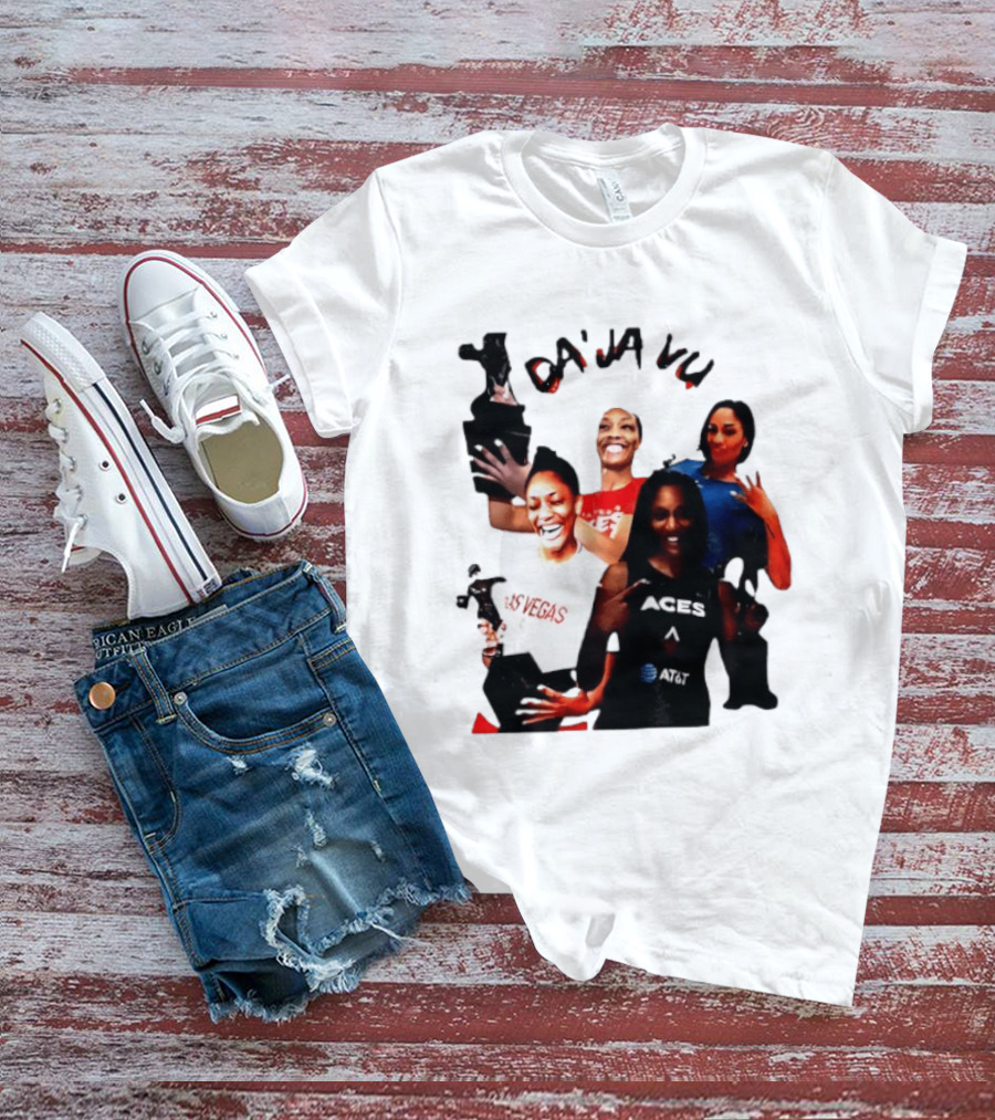 Aja Wilson DA'JA Vu Las Vegas Aces 4X MVP WNBA Legend T-Shirt
