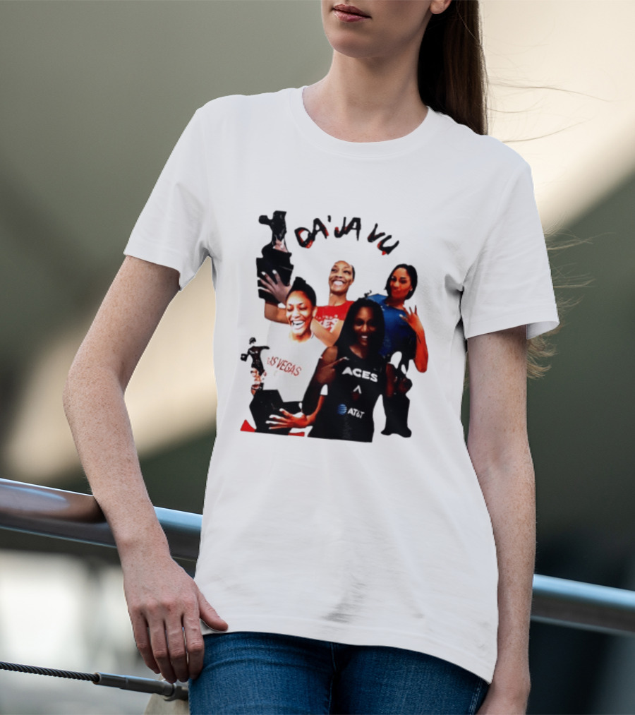 Aja Wilson DA'JA Vu Las Vegas Aces 4X MVP WNBA Legend T-Shirt