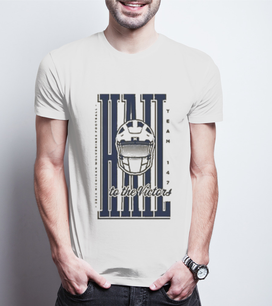 Hail Michigan Wolverines Football Helmet Icon 2026 T-Shirt