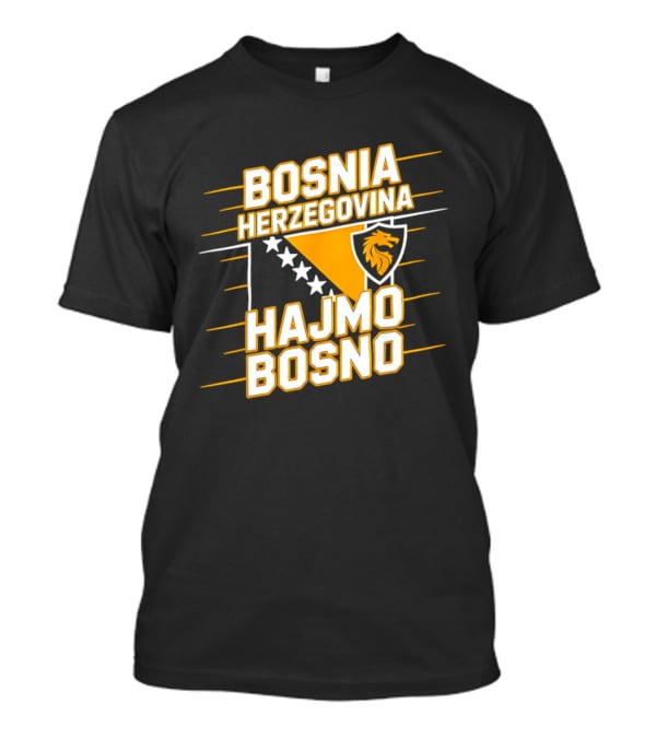 Bosnia Herzegovina Hajmo Bosno Crest And Stars T-Shirt