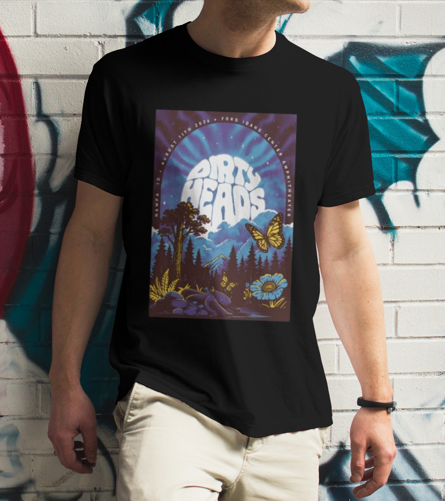 Dirty Heads August 11 2026 Nampa ID Ford Idaho Center Amphitheater Tour T-Shirt
