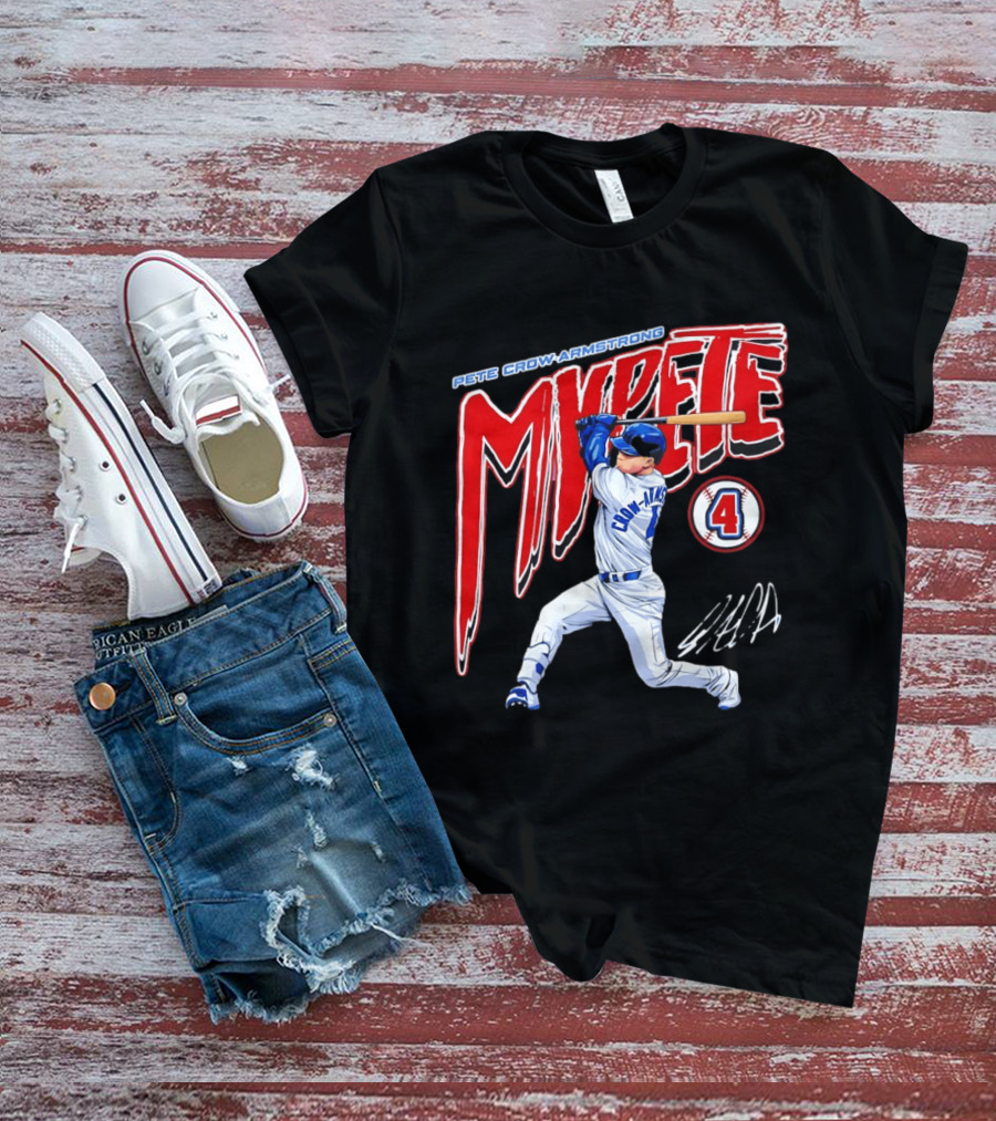 Pete Crow Armstrong MVPete Chicago Cubs Baseball Number 4 T-Shirt