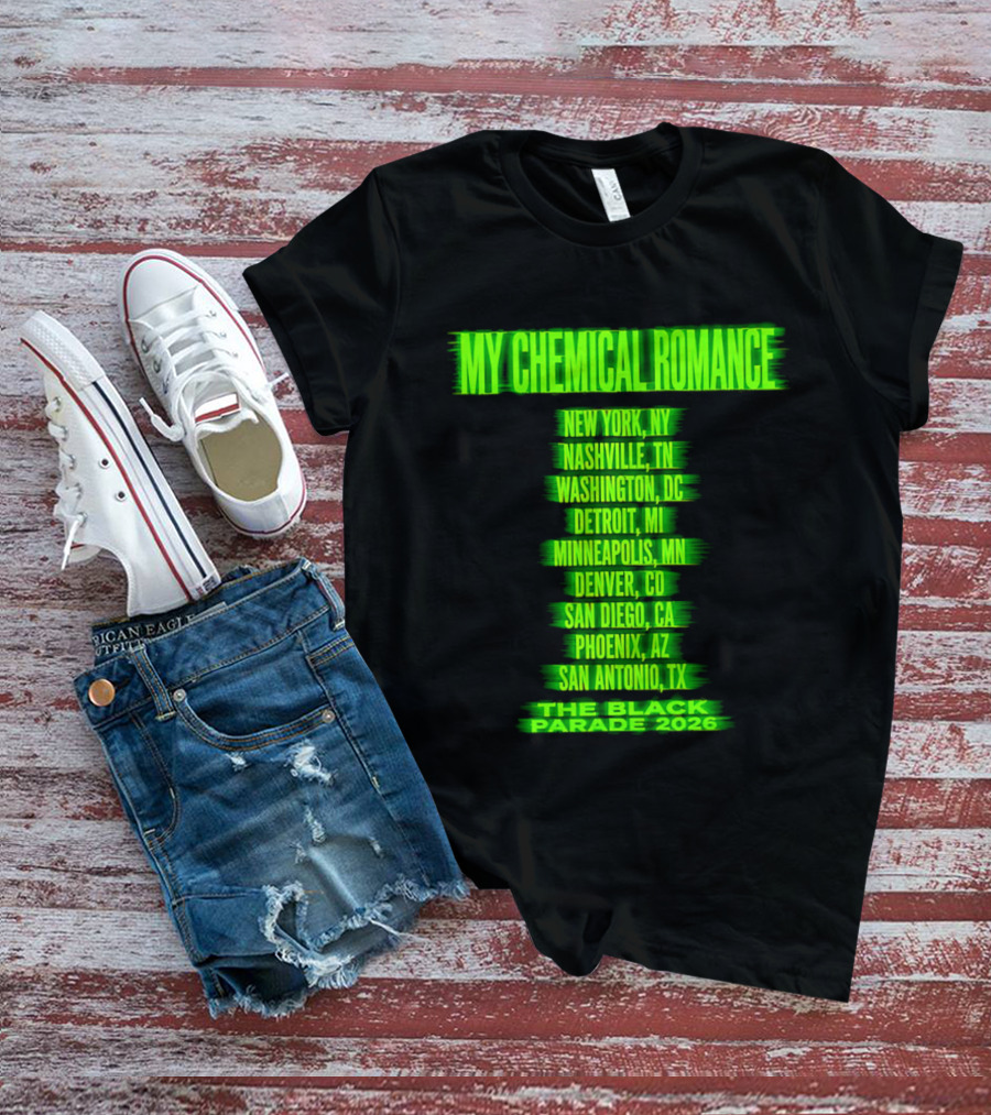 My Chemical Romance The Black Parade 2026 Nashville TN Tour Dates T-Shirt