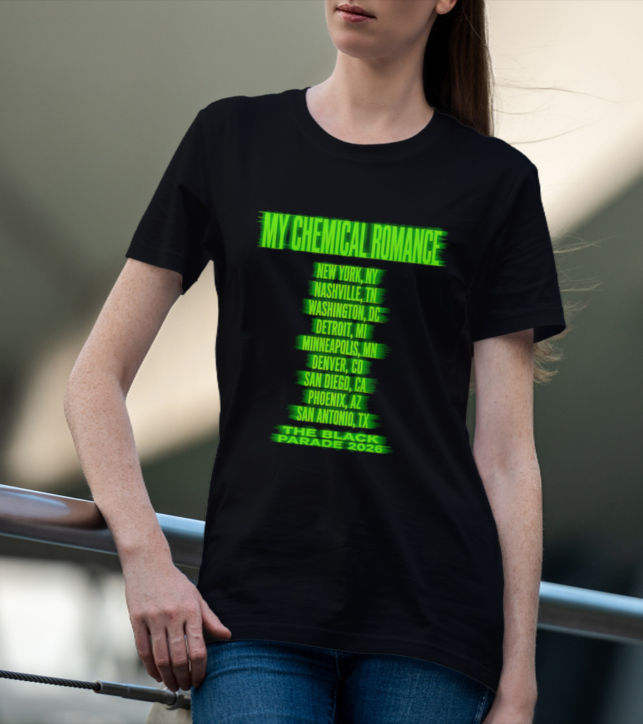 My Chemical Romance The Black Parade 2026 Nashville TN Tour Dates T-Shirt