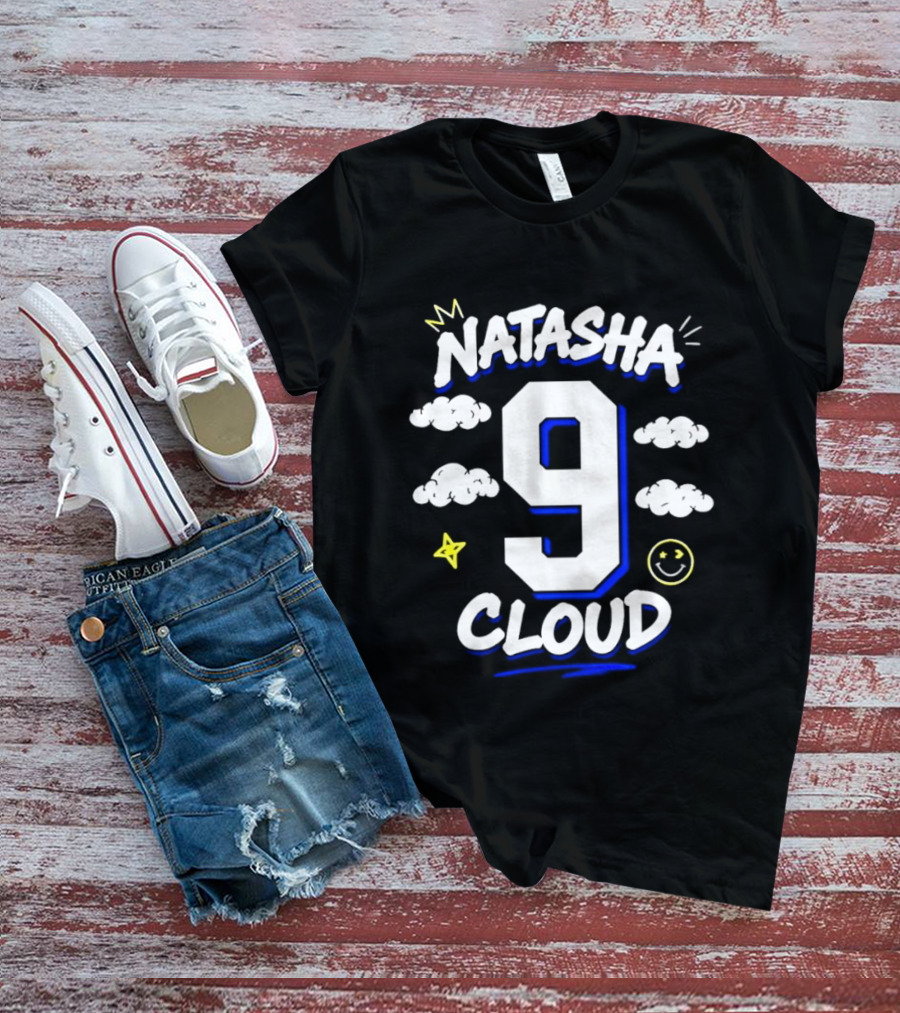 Natasha Cloud 9 Chicago Sky 2026 Clouds Stars Smiley T-Shirt
