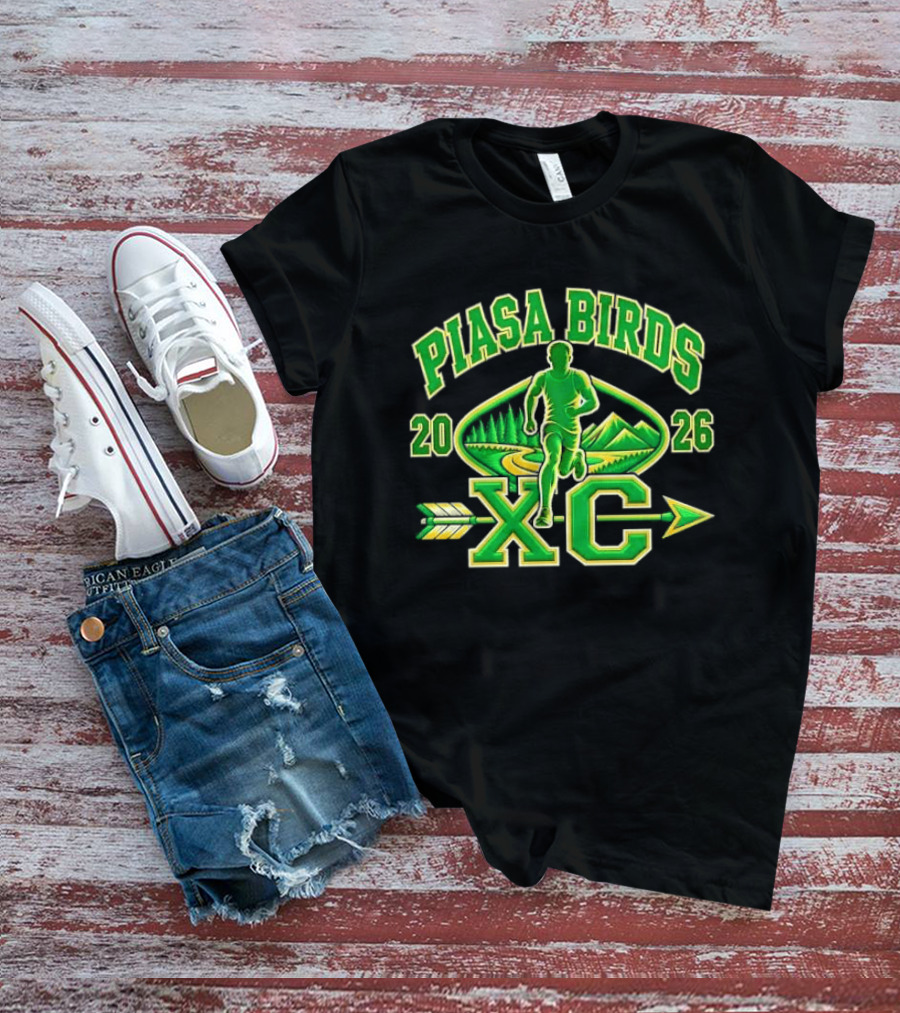 Piasa Birds XC 2026 Male Runner Forest Path Mountains T-Shirt