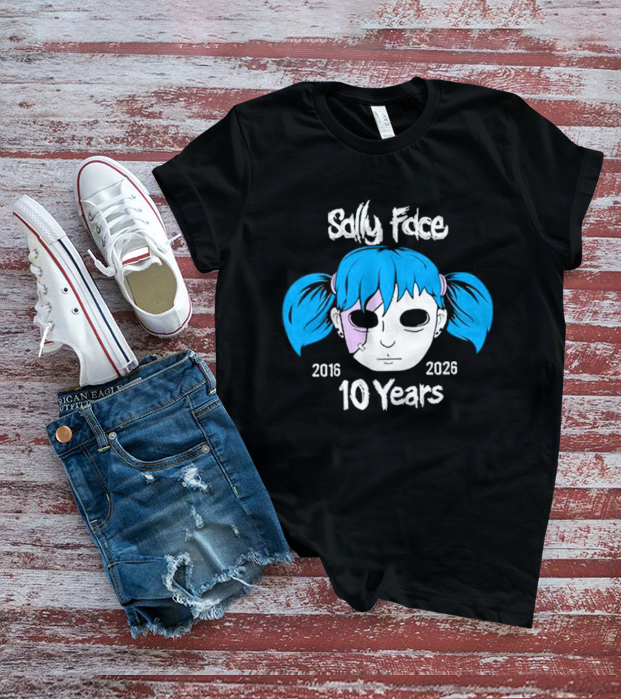 Sally Face 10 Years Anniversary 2016 2026 T-Shirt