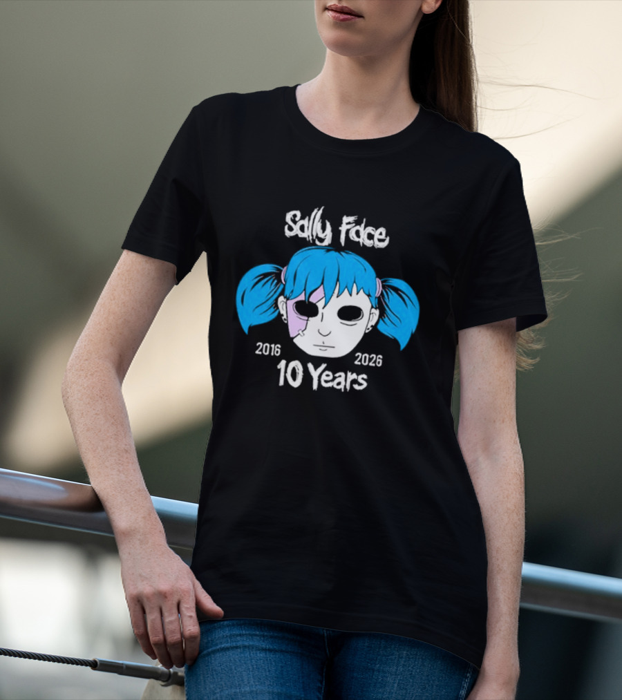Sally Face 10 Years Anniversary 2016 2026 T-Shirt