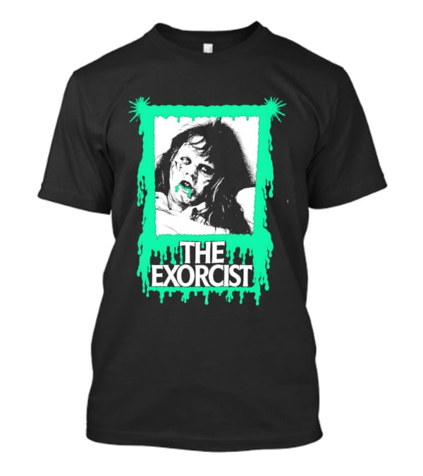 The Exorcist Regan Macneil Neon Drip Horror T-Shirt