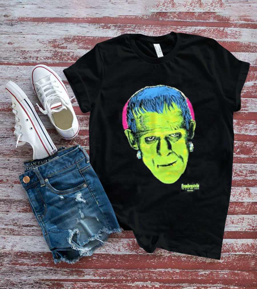 Frankenstein Universal Studios Monsters Head Travis Barker T-Shirt