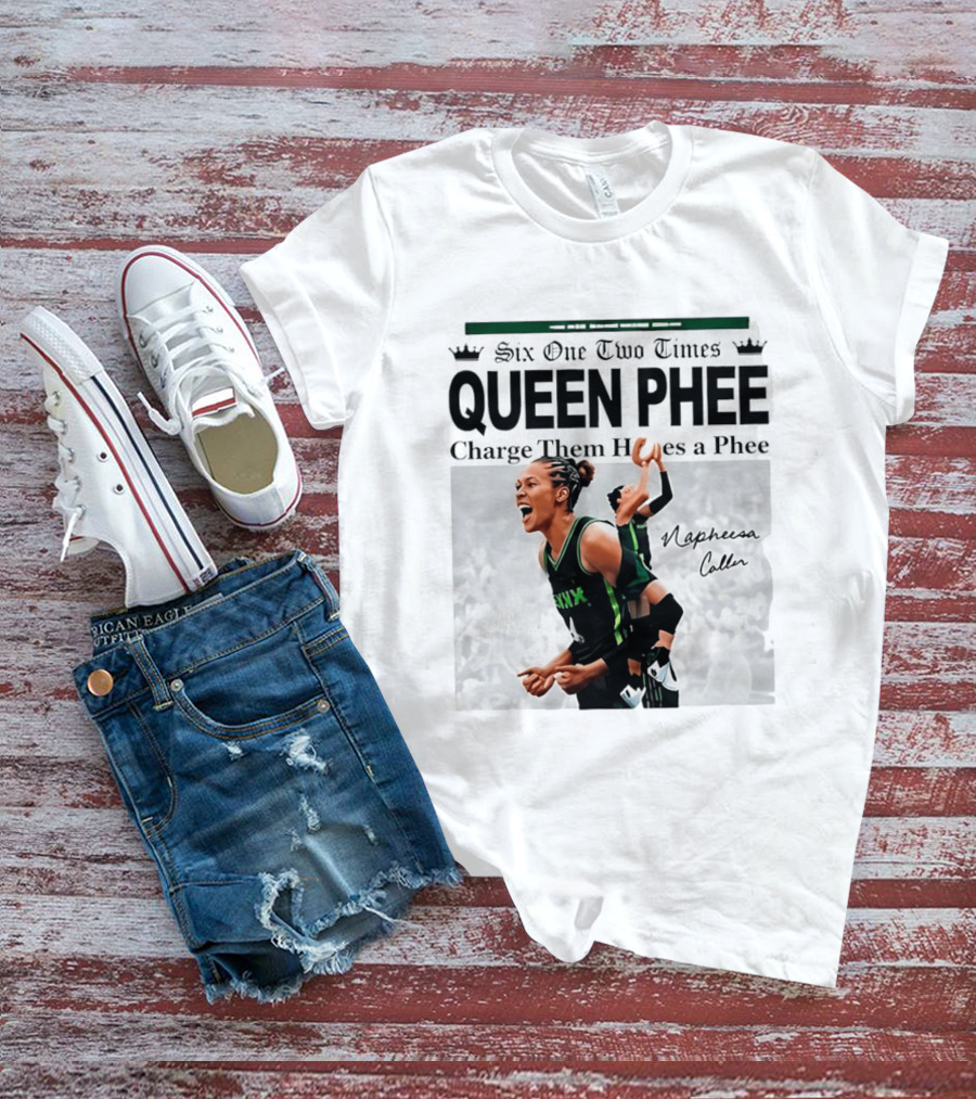 Six One Two Times Queen Phee Charge Them Hoops Napheesa Collier Lynx T-Shirt