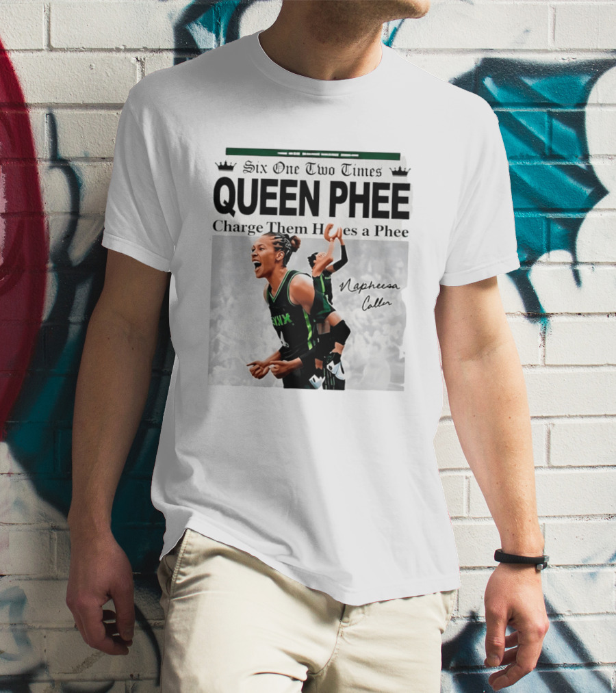 Six One Two Times Queen Phee Charge Them Hoops Napheesa Collier Lynx T-Shirt
