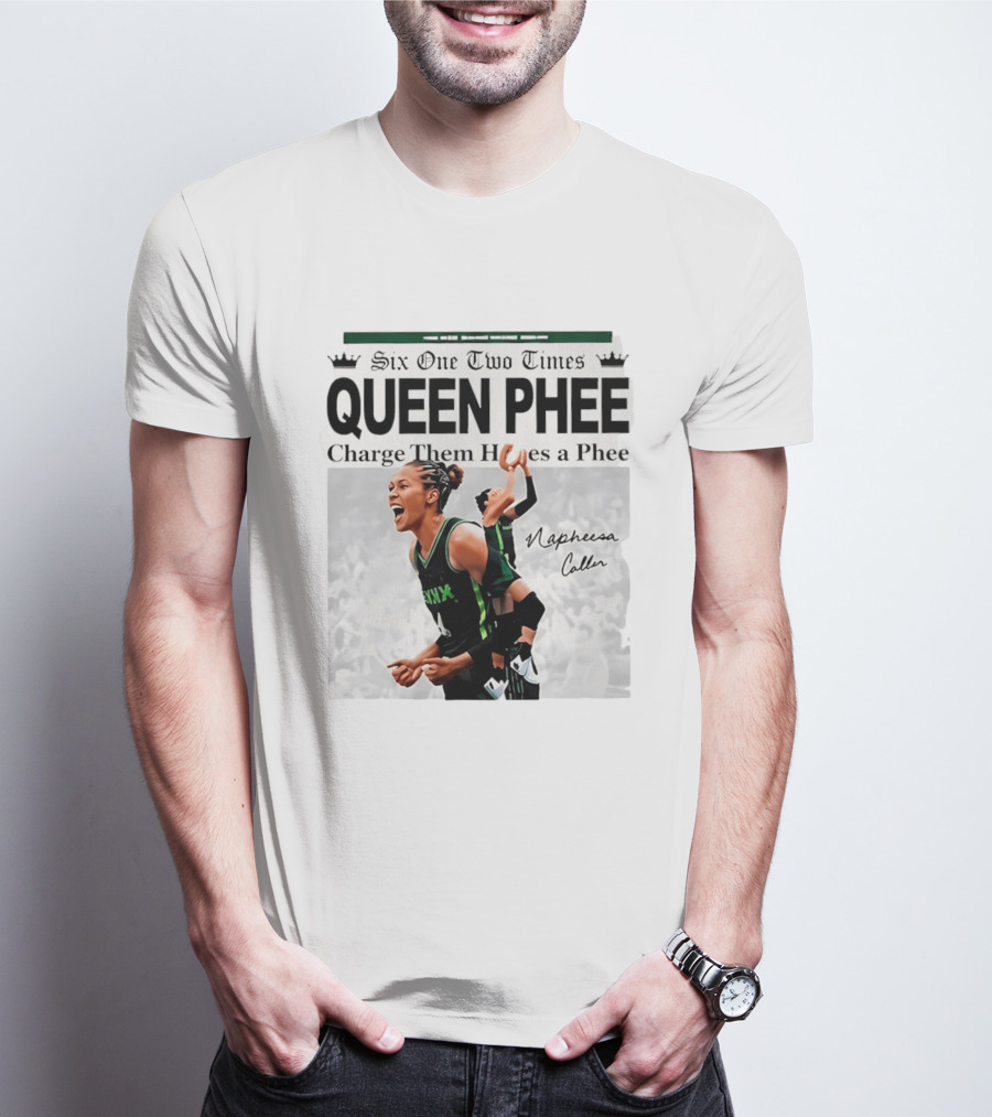 Six One Two Times Queen Phee Charge Them Hoops Napheesa Collier Lynx T-Shirt