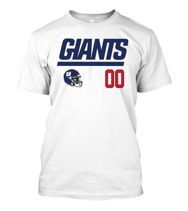 New York Giants 00 Football Helmet Giants T-Shirt