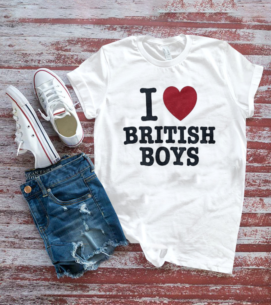 I Love British Boys Noah Schnapp Fanwear T-Shirt