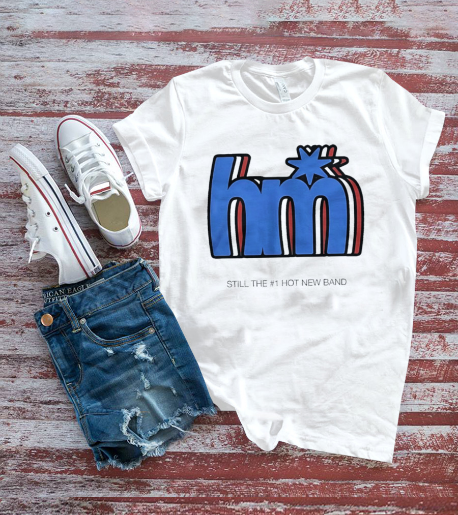 HM Still The Number 1 Hot New Band Blue Star 3D Layered Shadow T-Shirt