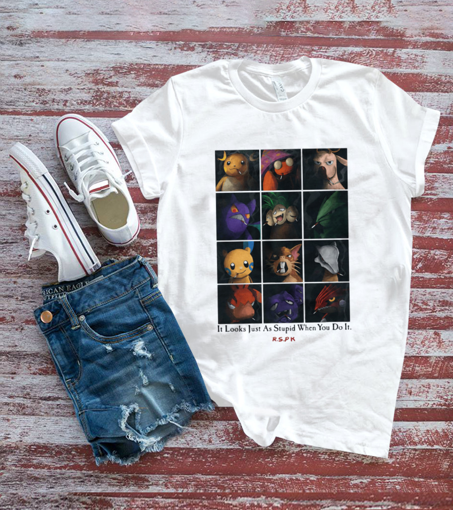 It Looks Just As Stupid When You Do It Cigarette Smoking Cartoon T-Shirt