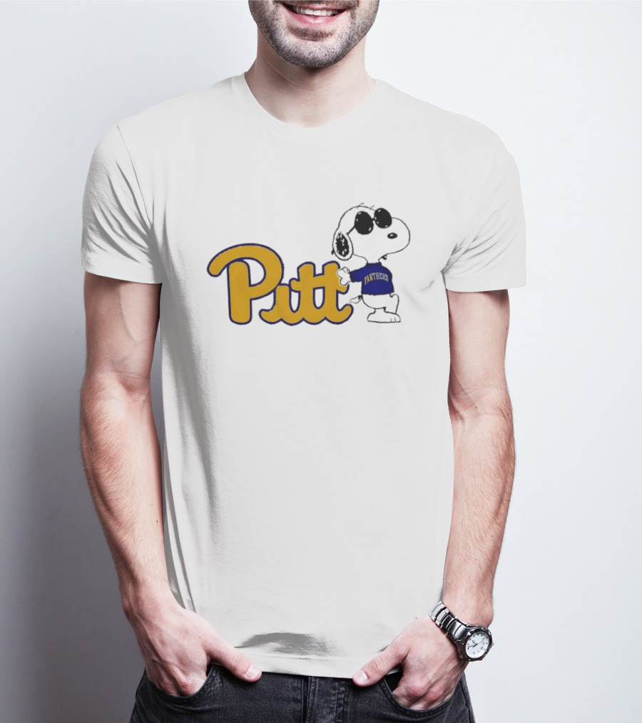 Pittsburgh Panthers NCAA Pitt Snoopy Sunglasses Cartoon T-Shirt